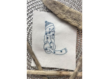 Stickdatei - Schneemann Alphabet Buchstabe L